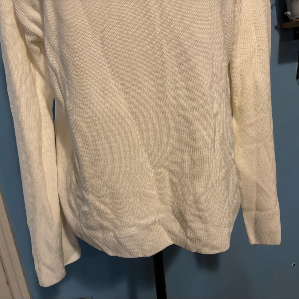 Banana Republic, Cream Colored, Boat Neck, Sweater - Picture 3 of 8
